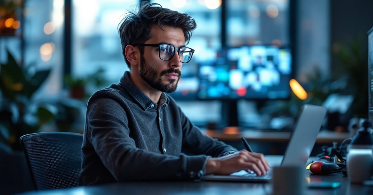 Générateur intelligence artificielle : interface moderne de création visuelle par IA sur écran