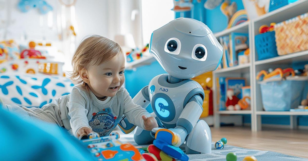 Nao robot humanoide francais qui parle interagit enfants featured