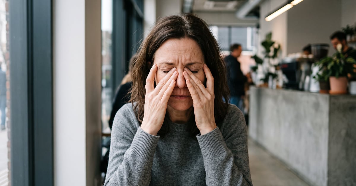 Stress oxydatif visage : gros plan sur une peau mature révélant les effets du vieillissement cutané