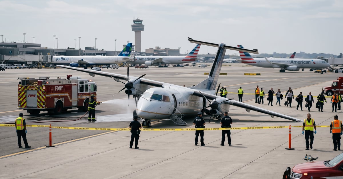 Accident d'avion à New York : épave d'un appareil écrasé dans la ville